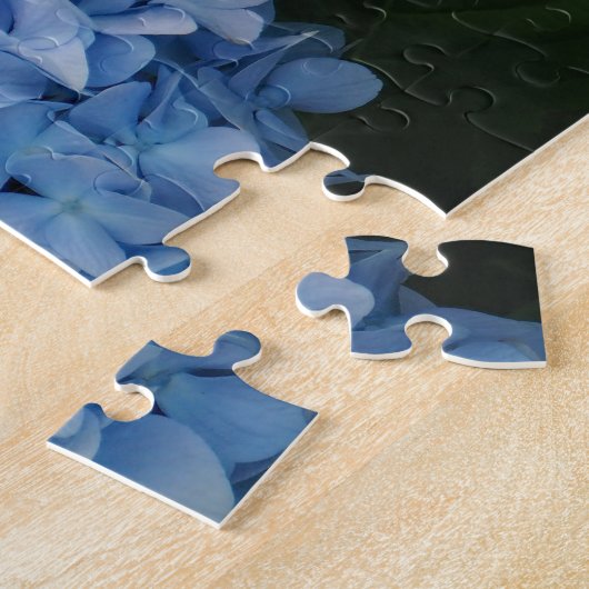 Blumenblauer Hydrangea-Foto Puzzle (Seite)