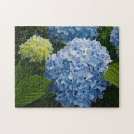 Blumenblauer Hydrangea-Foto Puzzle