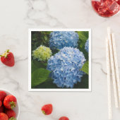 Blumenblauer Hydrangea-Foto Serviette (Beispiel)
