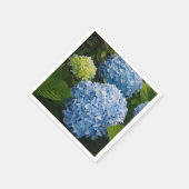 Blumenblauer Hydrangea-Foto Serviette (Ecke)