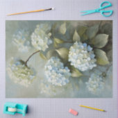 Blumenblauer Hydrangea Romantische Vintage Dekoupa Seidenpapier (Basteln)