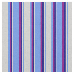Blumenblauer, leichter Grau, Blau und Lila Stoff