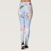 Blumenblauer Periwinkle Hübsch Active Leggings (Rückseite)