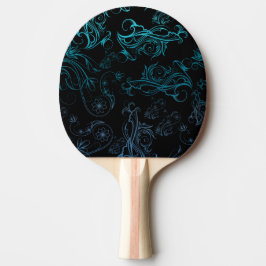 Blumenblauer Pingpong Paddle Tischtennis Schläger