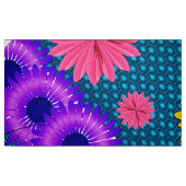 Blumenblauer Stoff (Fat Quarter (45,7 x 55,9 cm))