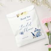 Blumenblauer Tee Party Brautparty Empfang Geschenktütchen (Versiegelt)