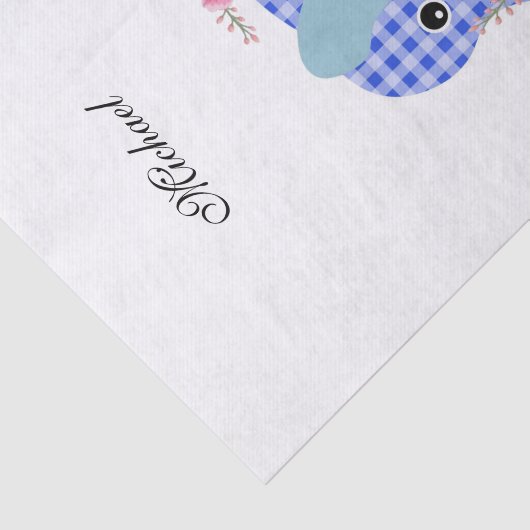 Blumenblauer Tissue Seidenpapier (Ausschnitt)