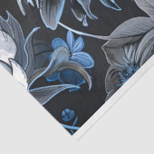 Blumenblauer Vintager blauer Blume Decoupage Seidenpapier (Ausschnitt)