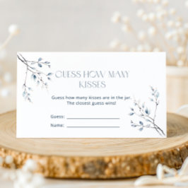 Blumenblauer Winter Botanische Einschätzung wie vi Begleitkarte