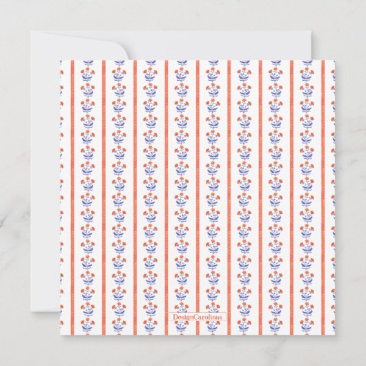 Blumenblock Aquarell Weihnachtsgebäck Party drucke Einladung (Rückseite)