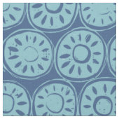Blumenblock blau stoff (Nahaufnahme)