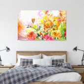 Blumenblossom Bloom Wall Art Leinwanddruck (Insitu (Schlafzimmer))