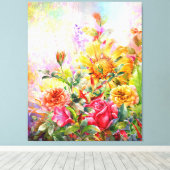 Blumenblossom Bloom Wall Art Leinwanddruck (Insitu (Holzboden))