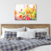 Blumenblossom Bloom Wall Art Leinwanddruck (Insitu (Schlafzimmer))