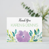 Blumenblossom Danke Karte (Stehend Vorderseite)