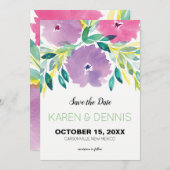 Blumenblossom Save the Date Einladung (Vorne/Hinten)