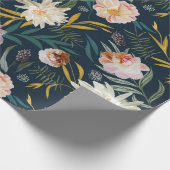 Blumenblümchen, gezeichnet große Blume Geschenkpapier (Ecke)