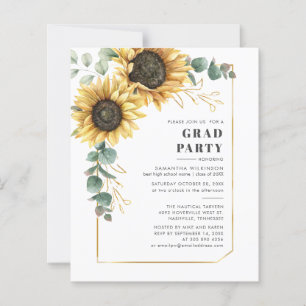 Blumenblume Abschluss 2025 Party Einladung