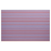 Blumenblume Blau, Rot und Beige Linien Stoff (Yard (91,4 cm))