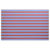 Blumenblume Blau, Rot und Beige Linien Stoff (Fat Quarter (45,7 x 55,9 cm))