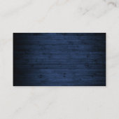 Blumenblume Blauer Hochzeitskarte Beipackkarte Begleitkarte (Rückseite)