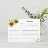 Blumenblume Brautparty Empfehlungskarte (Stehend Vorderseite)