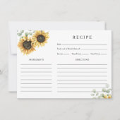 Blumenblume Brautparty Empfehlungskarte (Vorderseite)