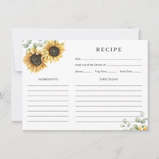 Blumenblume Brautparty Empfehlungskarte (Vorderseite)