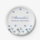 Blumenblume Brautparty Pappteller (Vorderseite)