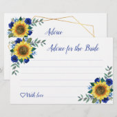 Blumenblume Brautparty Ratgeber Karten (Vorne/Hinten)
