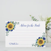 Blumenblume Brautparty Ratgeber Karten (Stehend Vorderseite)