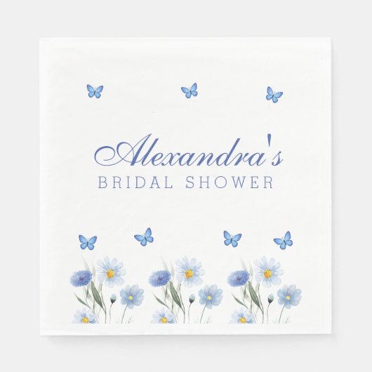 Blumenblume Brautparty Serviette (Vorderseite)