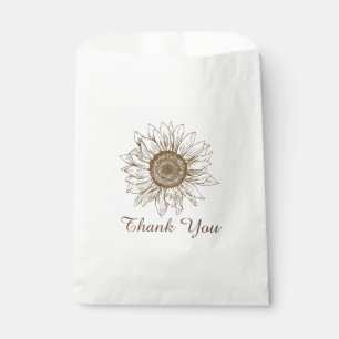 Blumenblume Danke, Brown Wedding Blume Geschenktütchen