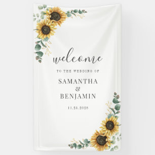 Blumenblume Eukalyptus Script Wedding Banner
