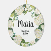 Blumenblume Girl Keramik Ornament (Links)