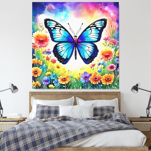 Blumenblume Leinwanddruck (Insitu (Schlafzimmer))