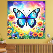 Blumenblume Leinwanddruck (Insitu (Wohnzimmer))