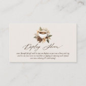 Blumenblume Liebe Braut Bridal Display Dusche Begleitkarte (Vorderseite)