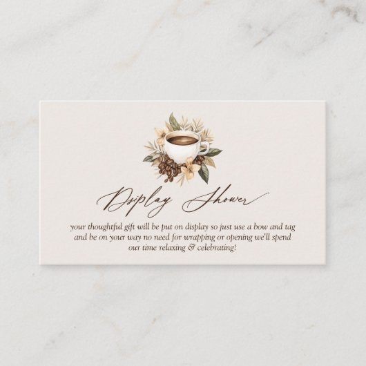 Blumenblume Liebe Braut Bridal Display Dusche Begleitkarte (Vorderseite)