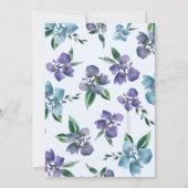 Blumenblume Paeony Rose Einladung (Rückseite)