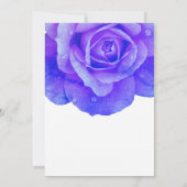 Blumenblume Rose Monogram Einladung (Rückseite)