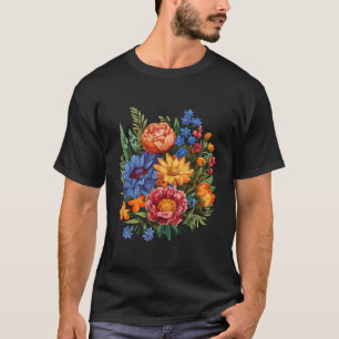 Blumenblume Wildblume Sommer farbenfroh blühendes  T-Shirt