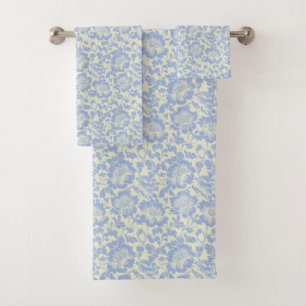 Blumenblumen auf Elfenbein Badhandtuch Set