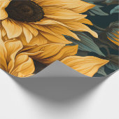 Blumenblumen-Blickfang: Charmantes, nahtloses Must Geschenkpapier (Ecke)