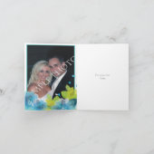 Blumenblumen Blumenfrühling Hochzeit Danke Foto (Innenseite)