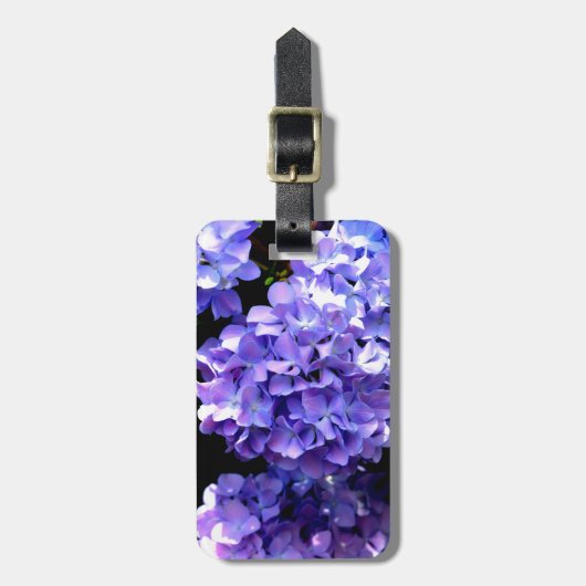 Blumenblumen, Blütenblüten, Hydrangeas Gepäckanhänger (Vorderseite vertikal)