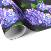 Blumenblumen, Blütenblüten, Hydrangeas Geschenkpapier (Rolleneckpunkt)