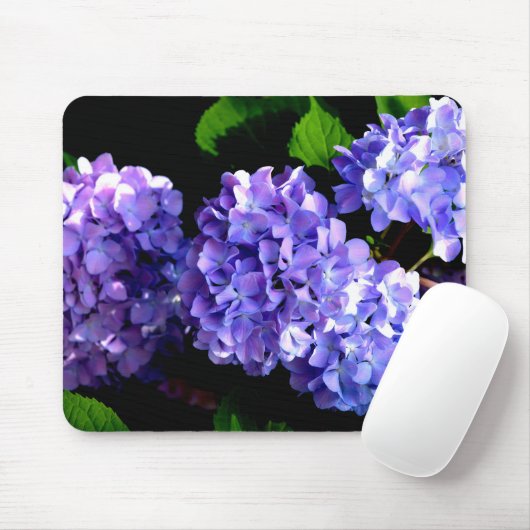 Blumenblumen, Blütenblüten, Hydrangeas Mousepad (Mit Mouse)