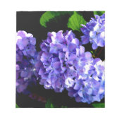 Blumenblumen, Blütenblüten, Hydrangeas Notizblock (Vorderseite)