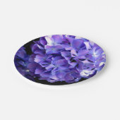 Blumenblumen, Blütenblüten, Hydrangeas Pappteller (Schrägansicht)